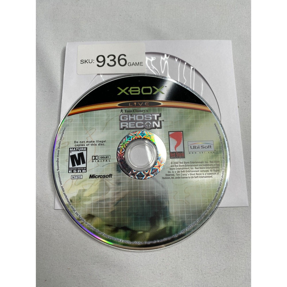 Tom Clancys Ghost Recon Microsoft Xbox